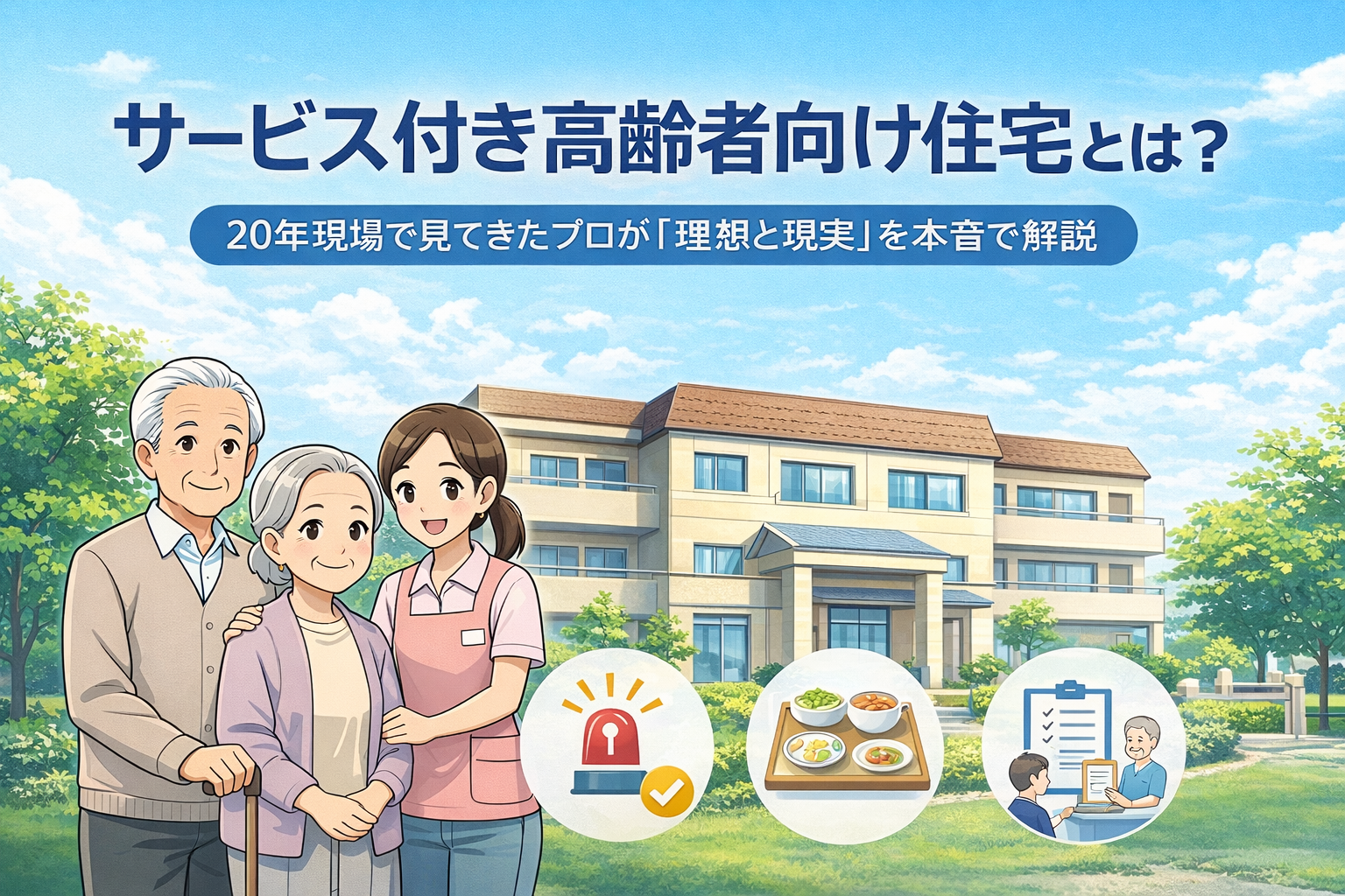 サービス付き高齢者向け住宅とは？を解説するアイキャッチ画像